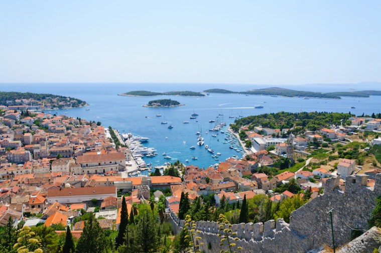 Cityscape of Hvar in Croatia